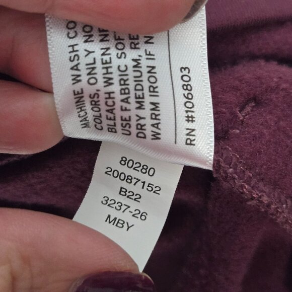 Duluth Trading Co Women's Size M Dry and Mighty Fleece Tunic Sweatshirt Burgundy - Picture 6 of 12